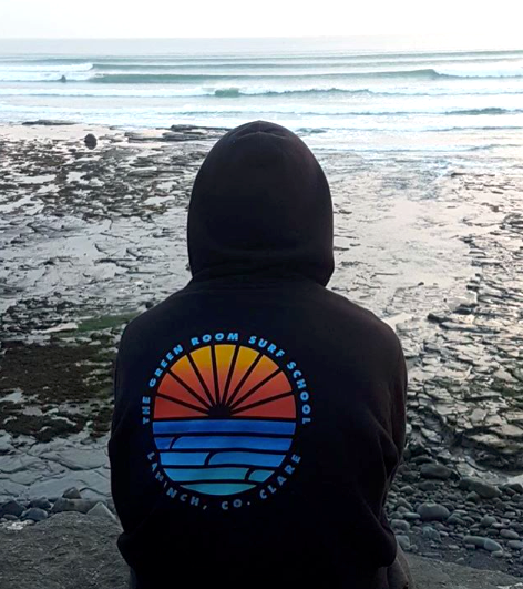Greenroom Lahinch Surf Shop Black Hoodie