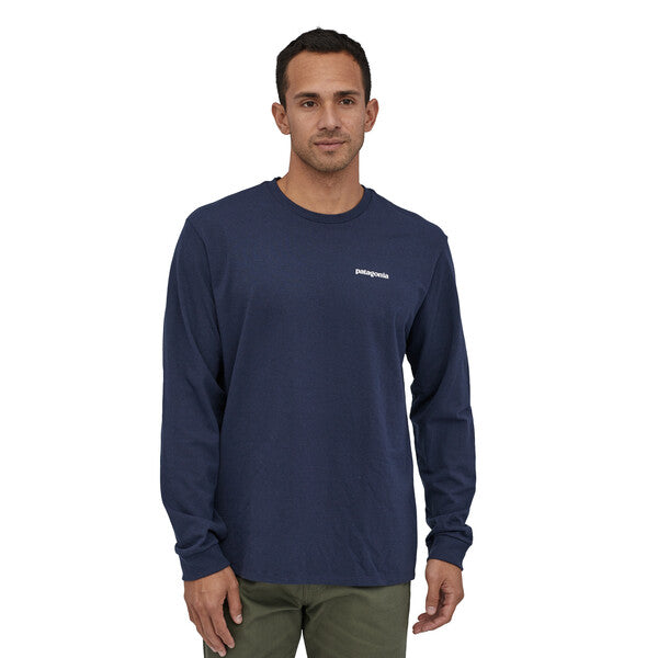 Patagonia Men s Long Sleeved P 6 Logo Responsibili Tee The Green